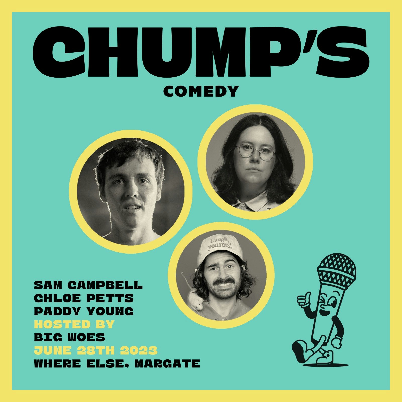 Chump's ft Sam Campbell, Chloe Petts, Paddy Young performing live