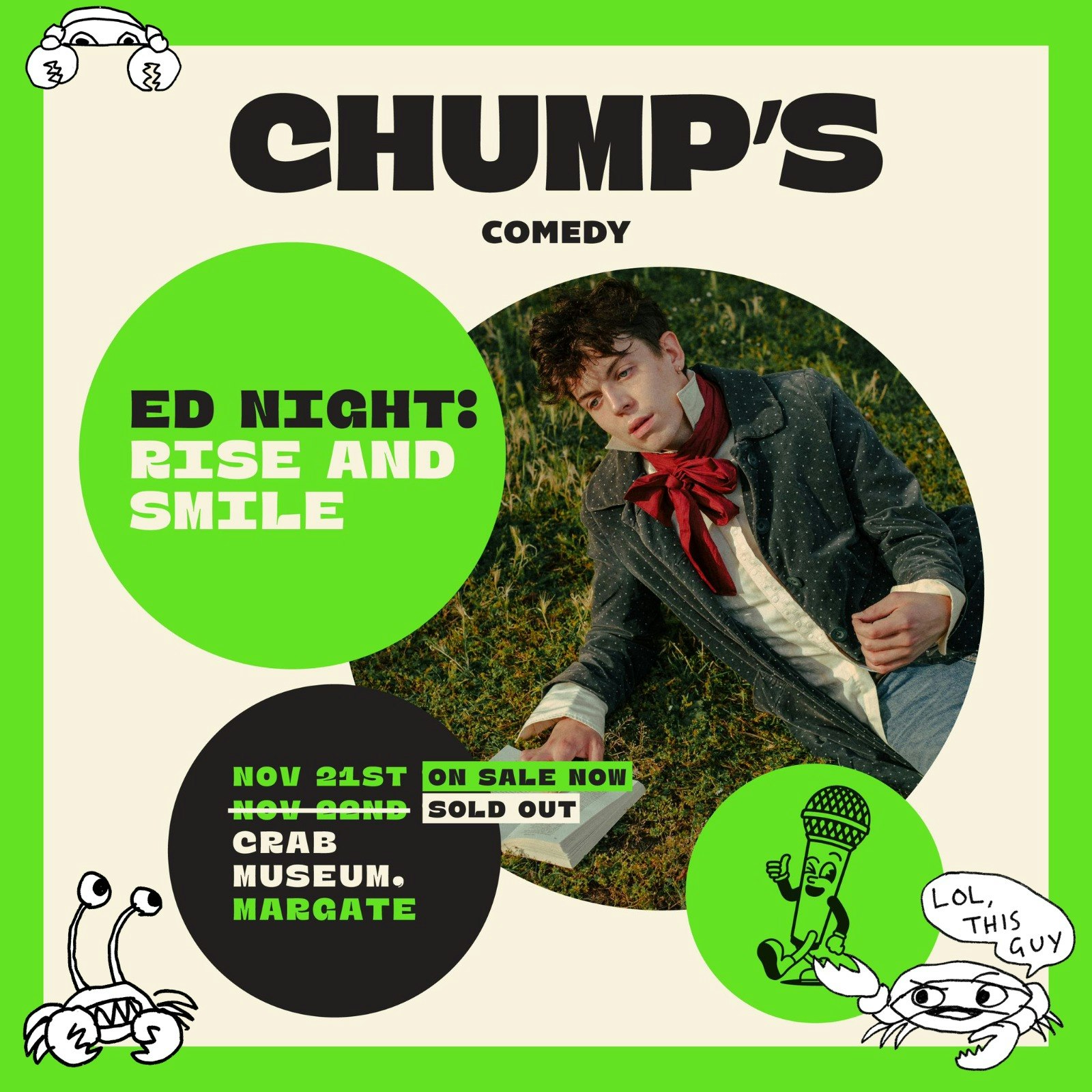 Chump's presents Ed Night at Crab Museum performing live
