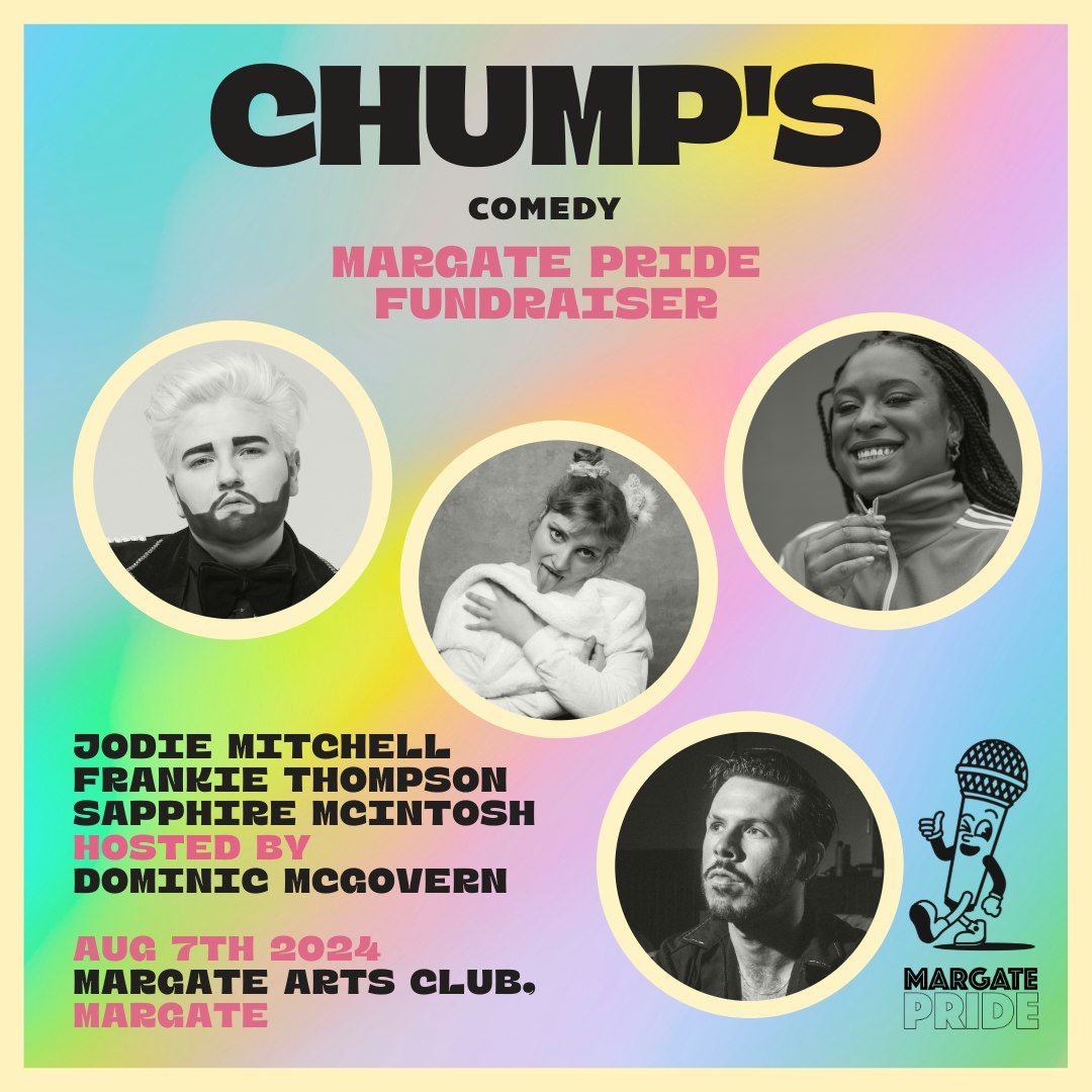 Margate Pride Comedy Fundraiser performing live