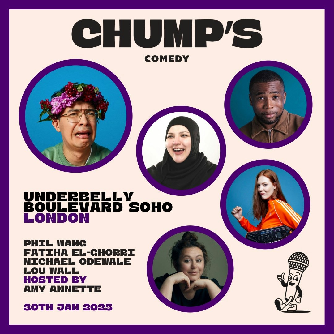 Phil Wang, Fatiha El-Ghorri, Lou Wall and more performing live