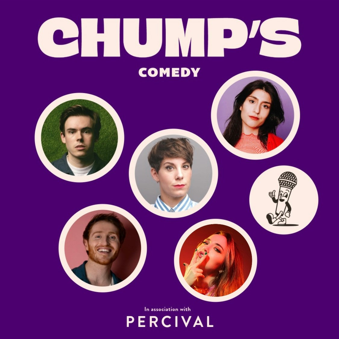 Rhys James, Suzi Ruffell, Fern Brady, Celya AB, Ali Woods performing live